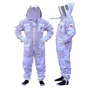 Combinaison d'apiculteur professionnelle à 3 couches, combinaison d'apiculteur ultra-ventilée, combinaison d'apiculteur, combinaisons d'apiculteur pour hommes et femmes, anti-piqûres - Product Image 1