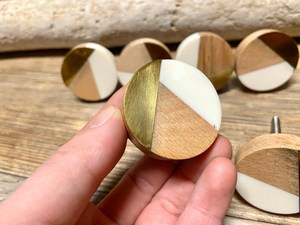 Customized Shape Resin Wood Eco-Friendly Decoupage Handicraft <b>Knobs</b> for Home Furniture Handles <b>Drawers</b> Cabinets-Fashion Theme - Product Image 1