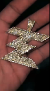 Colgante Personalizado de Moissanita para Hombre, Plata 925, Oro 9K 10K 14K 18K, Colgante Personalizable, el Mejor Regalo de Cumpleaños - Product Image 3