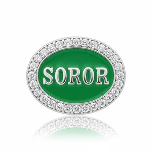 Cadeaux souvenirs, épingles à revers personnalisées en métal émaillé pour club de sororités féminines. - Product Image 4