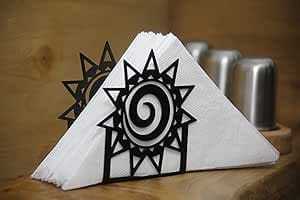 Modern Metal <b>Napkin</b> <b>Holder</b> With Cutlery Design Free Standing For Table Decorative Accessory - Product Image 2