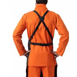 High Quality Sleeveless Casual <b>Leather</b> Welding <b>Apron</b> Factory Supplied Flame Resistant Durable Classic Safety Tool Daily - Product Image 5
