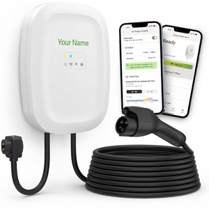 Chargeur de véhicule électrique de niveau 2 en gros, 48A 240V, station de charge rapide, câble de 25 pieds, prise NEMA 14-50, produit OEM, lié au secteur solaire - Product Image 1