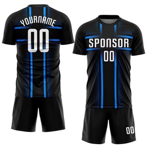 Hot Sale High Quality Soccer Uniforms Set Football Club Shirt Digital Print Anti-Bacterial Breathable Quick Dry 100% Polyester - Product Image 5