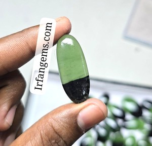 Lot en gros de cabochons d'antigorite serpentine bicolore 100% naturelle de haute qualité - Product Image 3