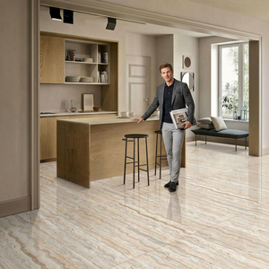 Skyrim Onyx Vente en gros Beige brillant Entièrement émaillé 60x120 Carreaux de porcelaine Meilleur prix Céramique en Inde du principal fournisseur - Product Image 6