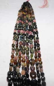 Natural Multi Tourmaline Smooth Straight Drill Pear Shape Beads 11x14MM Tourmaline Gemstone Beads 15 Inch Strand Tourmaline Pear - Product Image 5