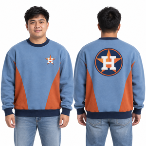 เสื้อสเวตเชิ้ตโพลีเอสเตอร์ ปักโลโก้ได้ คอกลม สำหรับออกกำลังกาย ผลิตขายส่ง MOQ ต่ำ รับสั่งจำนวนมาก ปลายแขนเสื้อแบบริบ - Product Image 5