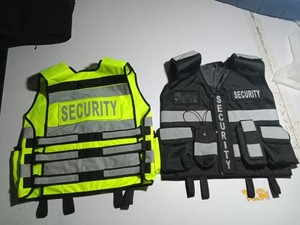 Hi Vis Reflective <b>Safety</b> Vest Guard Uniform Use Workplace Community <b>Safety</b> Vest Multi Pocket Customized Tactical Security Vest - Product Image 6