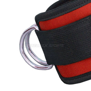 Correas de tobillo de neopreno de alta calidad con anillos resistentes para máquinas de gimnasio, extensiones de piernas y entrenamiento físico profesional. - Product Image 5