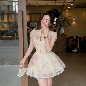 Robe longue unie à manches courtes pour femme, taille naturelle, alliant parfaitement élégance, confort, décontracté et formel, idéale pour diverses occasions. - Product Image 3