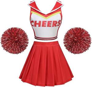 Uniformes de pom-pom girls sur mesure pour jeunes filles, costumes d'équipes sportives scolaires, vêtements de performance pour femmes - Product Image 1