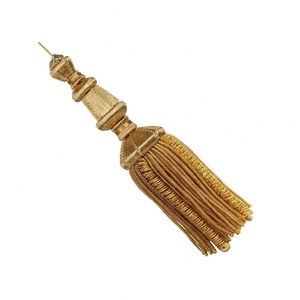 High Quality Custom Bullion Wire Tassels Wholesale Decorative <b>Bead</b> <b>Fringes</b> Bullion Tassel Textile Decoration - Product Image 5