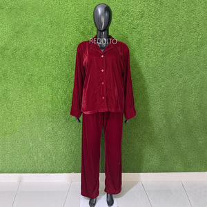 Camisón de Algodón 100% para Mujer, Tallas Grandes, Transpirable, Personalizado al por Mayor, con Cuello de Abrigo y Pantalón Corto de Seda Suave - Product Image 1