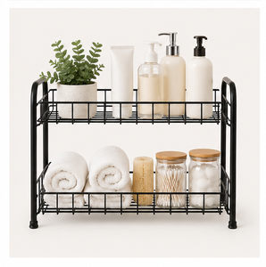 Premium Quality Multi Tier Countertop Organizer Rust Resistant Metal Storage <b>Shelf</b> for Kitchen Metal Storage <b>Rack</b> for Kitchen - Product Image 6