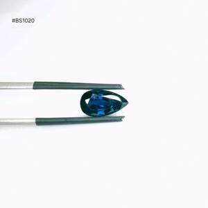 Zafiro Azul Africano Calentado en Forma de Pera, Grado 3A (Lote) 3 Piezas 7.44ct, Piedras Sueltas de Color Azul Intenso para Joyería - Product Image 4