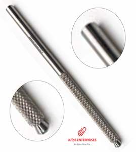 Mango de bisturí Beaver de 12.5 cm, redondo, de acero inoxidable, mango de bisturí quirúrgico reutilizable y autoclavable, instrumento médico - Product Image 4