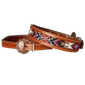 Handmade Premium Quality Fancy Leather <b>Dog</b> <b>Collar</b> With Carving And Bead Work Manufacturer Supplier Saman Exports - Product Image 1