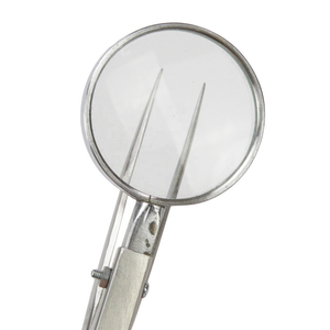 Pince à épiler professionnelle à pointe droite en acier inoxydable avec loupe dégagement non magnétique souple pour la fabrication de bijoux - Product Image 2