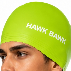 Bonnet de bain unisexe en silicone, ajustement confortable, élastique, imperméable, doux et extensible, service OEM - Product Image 4