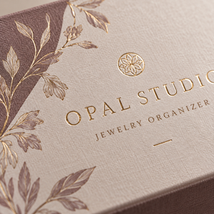 Boîte d'emballage magnétique de style livre pour organisateur de bijoux OPAL personnalisé - Product Image 3