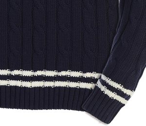 Cárdigan transpirable de secado rápido con cuello en V para hombre, suéter deportivo de punto a rayas para un estilo de vida activo y viajes - Product Image 4