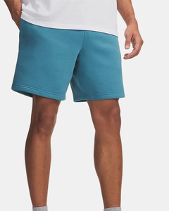 Shorts de survêtement en molleton premium pour hommes, décontractés, en mélange de coton, pour la détente et la gym, avec logo personnalisé, taille élastique et cordon de serrage, épais - Product Image 4