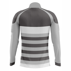 Chaqueta Deportiva para Hombre con Cierre de Cremallera 1/4, Diseño de Parches, Impermeable, de Poliéster Ligero, Cortavientos, para Entrenamiento al Aire Libre, Deportes y Uso Casual - Product Image 2