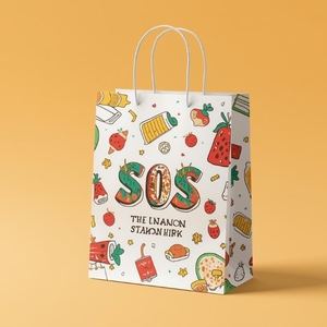 Bolsa de compras de papel reciclado con logotipo personalizado, bolsa de regalo ecológica de papel kraft marrón con asa retorcida para marcas de boutique sostenibles - Product Image 5
