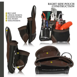 Wholesale Custom Design Top Selling Leather Tool Bags Solid Color Best Quality Cheap Price Leather Tool Bags - Product Image 4