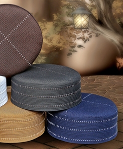 Custom Logo Wasif Kufi Muslim Cap Prayer Hat Polyester Cotton Wholesale Men’s Islamic Headwear New Design - Product Image 1