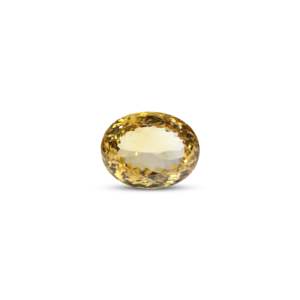 Natural Oval Cut Citrine Loose Gemstone-22 Carat Polished Yellow Stone-Certified Wholesale - Product Image 1