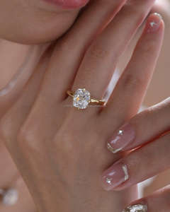 Anillo de Eternidad Arin con Diamante Cultivado en Laboratorio con Corte Cojín IGI, Oro Amarillo de 14k, Anillo de Lujo para Boda, Compromiso o Fiesta, Regalo de Joyería para Mujer - Product Image 2