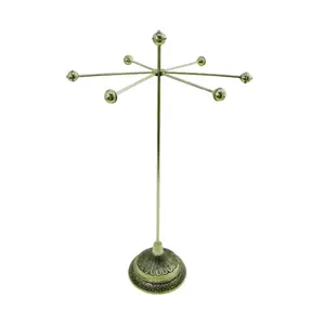 Brass High bar Jewelry Stand Brass Antique Plating Stand For Watches & Accessories in Bulk