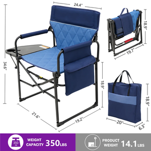MD07 CAMPING Aluminum Alloy Modern design Garden <b>Chair</b> Outdoor Furniture Panel Wood Style Aluminum Metal Type Carton Rectangular - Product Image 2