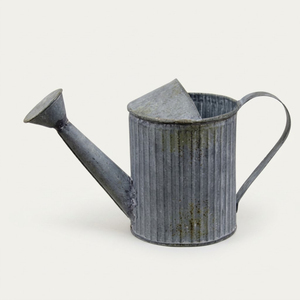 Vintage-Style Galvanized Iron Watering Can Powder Coated Decorative Gardening Tool With Ergonomic Handle For Home <b>Garden</b> Waterer - Product Image 1