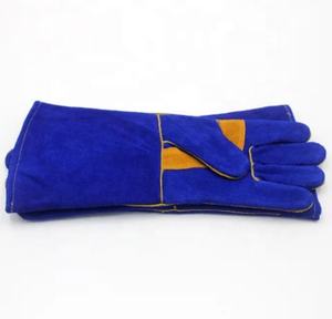 ถุงมือเชื่อมหนังวัวแยกได้ถุงมือทำงานยางกันความร้อนและทนไฟสำหรับผู้ชาย - Product Image 3