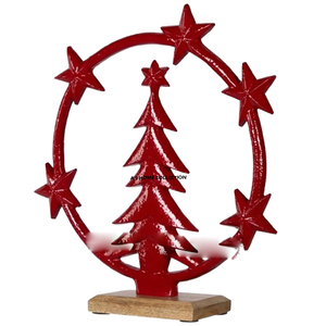 Décorations de Noël en métal de qualité supérieure, thème royal, éclairage LED, utilisation en extérieur dans le jardin, arbre de Noël - Product Image 4