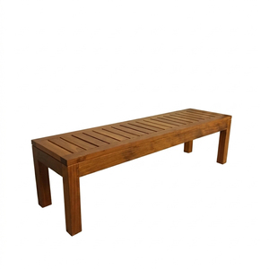Banco de Patio de Madera de Teca Sólida, Duradero, Moderno y Contemporáneo, con Listones, Muebles de Exterior, Capacidad para 2 Personas, Construcción Resistente - Product Image 1