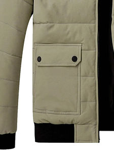 Chaqueta de plumas brillante personalizada con capucha para hombre, chaqueta acolchada con logotipo personalizado, chaqueta acolchada al por mayor - Product Image 4