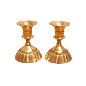 Élégant porte-bougie en métal doré, centre de table décoratif moderne pour la maison, les mariages et les événements, finition polie. - Product Image 6