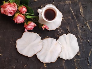 Unique Epoxy Resin <b>White</b> <b>coaster</b> for Home & Restaurants Use Resin <b>Coasters</b> for Coffee Tea Drink for Party Ware Use - Product Image 4