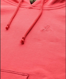 เสื้อฮู้ดสีแดงสำหรับผู้หญิง ทรงปกติ สีพื้น ผ้าฝ้ายถัก 100% สไตล์ฤดูใบไม้ร่วง ระบายอากาศได้ดี เหมาะสำหรับใส่ลำลอง - Product Image 6