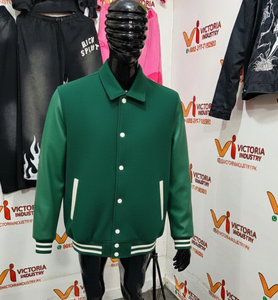 High Quality Letterman Varsity <b>Jackets</b> Wool Breathable Embroidery Customized Color Logo Winter Wear Stand Collar <b>Men's</b> - Product Image 2