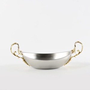 Cuencos de acero ligeros con asas de latón duraderas, ideales para picnics, barbacoas y reuniones al aire libre. - Product Image 2