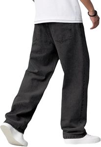 Vaqueros anchos de mezclilla Vanguard para hombre, estilo Y2K, streetwear vintage, pantalones de mezclilla de pierna ancha, holgados, hip hop, skater, carpintero 2026 - Product Image 2