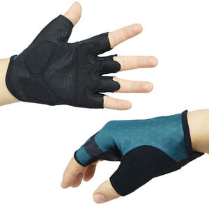 Guantes de Ciclismo Profesionales de Medio Dedo Hechos con Tela Suave y Transpirable que Ofrece un Ajuste Cómodo y un Agarre Mejorado con Pantalla Táctil - Product Image 1