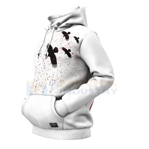 Sweat-shirts à capuche en polaire sublimés personnalisés en gros, brodés, de haute qualité, style streetwear, pull-over, unisexe, vierges - Product Image 3