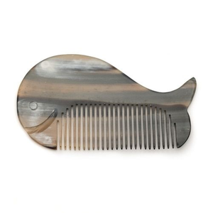Peignes en corne de buffle naturelle pour adultes, lisses et stylisés, polis à l'agate, style animalier - Product Image 1