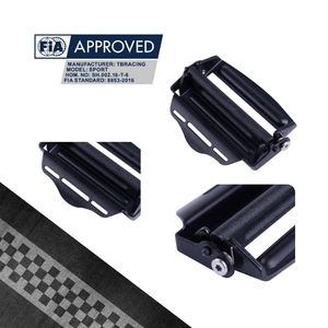 ตัวปรับเข็มขัดนิรภัยสำหรับรถแข่งแบบ Private Label รุ่น ADB-02 ขนาด 3 นิ้ว น้ำหนักเบาพิเศษ 133 กรัม ผลิตจากเหล็ก S50C อุปกรณ์ยึดสายรัด ผลิตในไต้หวัน รับทำโลโก้ตามสั่ง - Product Image 1